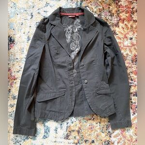 Puma gray blazer jacket juniors Xsmall / SMALL EUC RARE FIND!